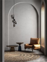 Dekorativní - NV 9028859 Závěsné svítidlo ODILLIA kouřové šedé sklo a matná černá G9 6x5W 230V IP20 bez žárovky - NOVA LUCE