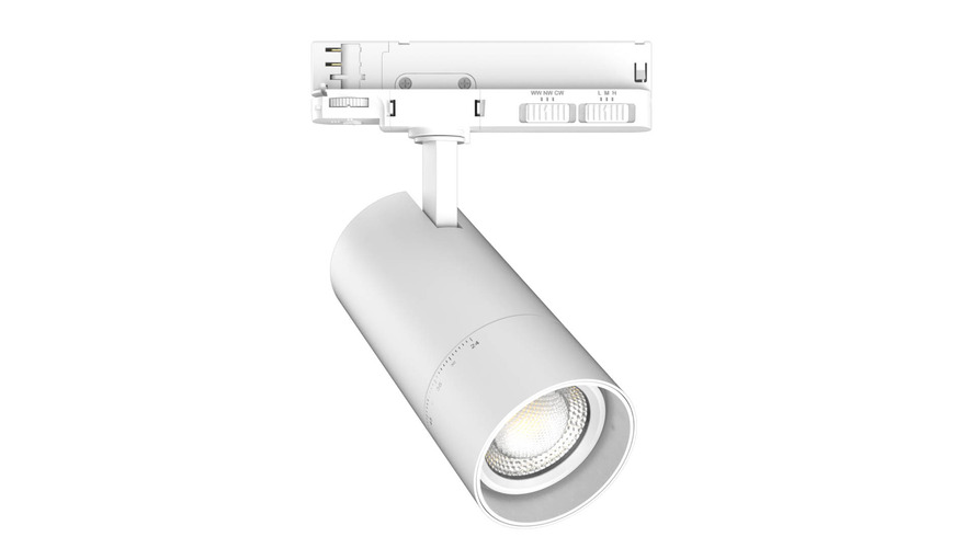 LED traťová světla - LED track light CCT 20W/25W/30W BRIDGELUX - Bílé tělo - foto 1