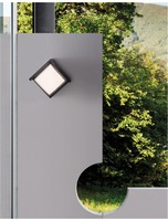 Nástěnná - NV 9026001 Venkovní nástěnné svítidlo MAX tmavě šedý ABS čirý a bílý akryl LED 12W 3000K 200-240V 120st. IP65 - NOVA LUCE