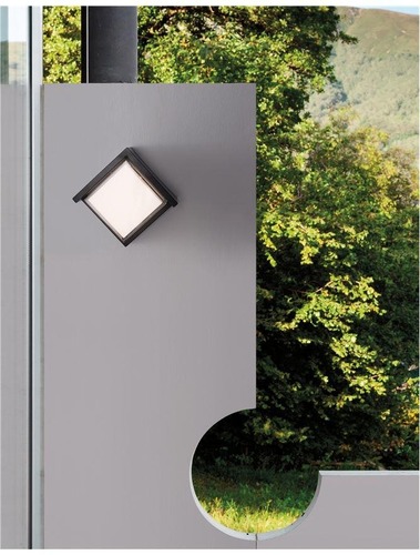 Nástěnná - NV 9026001 Venkovní nástěnné svítidlo MAX tmavě šedý ABS čirý a bílý akryl LED 12W 3000K 200-240V 120st. IP65 - NOVA LUCE - foto 1