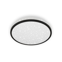 Kruhová - BRI 3403-015 LED stropní svítidlo hvězdné nebe, pr. 28 cm, 12 W, černá - BRILONER