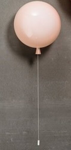 Dekorativní - BRO PC00880_011 Nástěnné svítidlo Memory světle růžová matná, průměr 300 mm, E27 15W - BROKIS C - foto 1