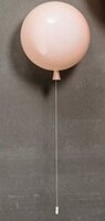 Dekorativní - BRO PC00880_011 Nástěnné svítidlo Memory světle růžová matná, průměr 300 mm, E27 15W - BROKIS C