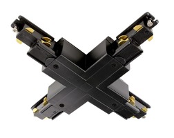 Lišty a příslušenství IVELA - IMPR 710536 Deko-Light 3-fázový kolejnicový systém - D Line DALI X-spojka levé-levé-pravé-pravé, černá - LIGHT IMPRESSIONS