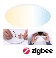 Koupelnová - P 79957 VariFit LED vestavné svítidlo Smart Home Zigbee Veluna Edge IP44 kruhové 200mm měnitelná bílá bílá stmívatelné - PAULMANN