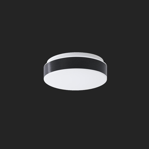 Kruhová - OS DEL69506 DELIA C1A stropní/nástěnné plastové svítidlo bílá / bílo - černá IP54 4000 K 1W LED (původní kód OS 69506) - OSMONT - foto 1