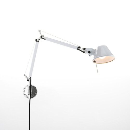 S ramenem - AR 0010920A Tolomeo Micro nástěnné - lesklá bílá - tělo lampy - ARTEMIDE - foto 1