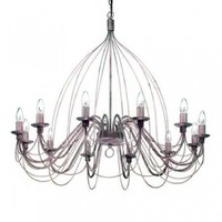 Dekorativní - ILUX 097671 Závěsné svítidlo Ideal Lux Corte SP12 ruggine 097671 černý - IDEALLUX