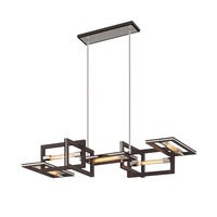 Dekorativní - HVLG F6185-CE Závěsné svítidlo ENIGMA kov bronz/ocel E27 5x40W - HUDSON VALLEY (Troy)
