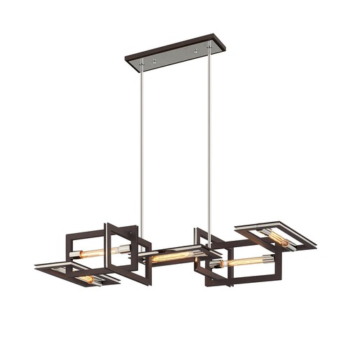 Dekorativní - HVLG F6185-CE Závěsné svítidlo ENIGMA kov bronz/ocel E27 5x40W - HUDSON VALLEY (Troy) - foto 1