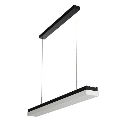 Podélná - OS MAT60586 MATAR LE5 závěsné plastové svítidlo černá / bílá IP40 4000 K 26W LED - OSMONT - foto 1