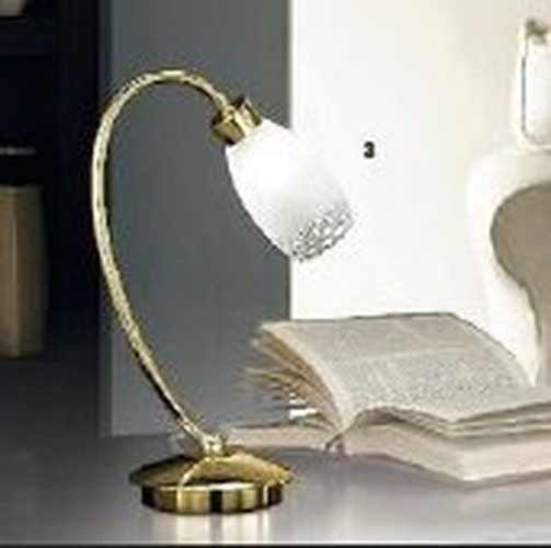 Stolní lampy dekorační - OR LA 4-1062/1 MOSA Stolní lampa 1x28W G9, mosaz, výška 32cm - ORION - foto 1