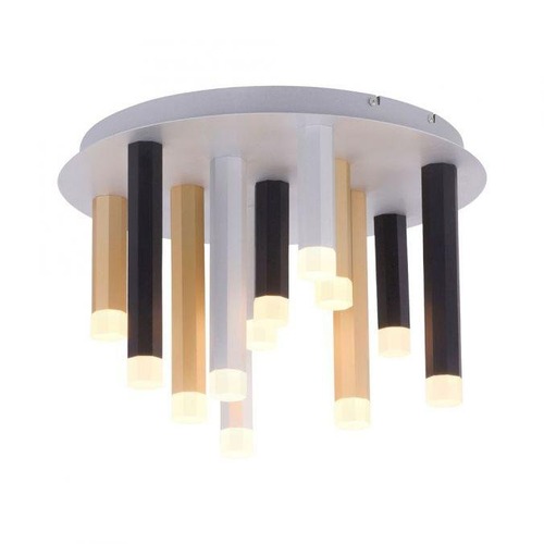 Kruhová - PN 6527-95 PURE-GEMIN LED stropní svítidlo v puristickém designu z kartáčovaného hliníku s funkcí stmívání SimplyDim 3000K - PAUL NEUHAUS - foto 1
