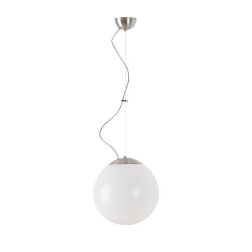 Koule - OS ISI66177 ISIS L2 PE závěsné plastové svítidlo kartáčovaná nerez / bílá IP40 3000 K 20W LED - OSMONT - foto 1