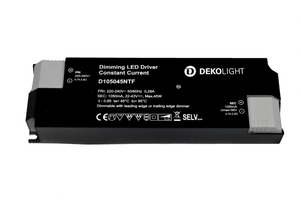 Stabilizovaný proud - IMPR 862210 Deko-Light LED-napájení BASIC, DIM, CC, D105045NTF/45W konstantní proud 1050 mA IP20 stmívatelné 22-43V DC 23,50-45,00 W - LIGHT IMPRESSIONS