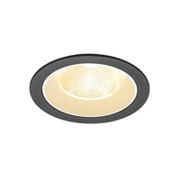 Kruhová - LA 1009775 NUMINOS® L Stropní vestavné svítidlo, 3000 K, 20°, IP20, kulaté, černé / bílé - BIG WHITE (SLV)