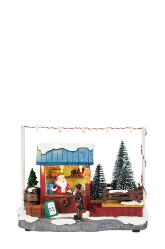 Interiérové dekorace - MAR 705406 Djupvik vánoční vesnička Santův obchod - Markslöjd - foto 1