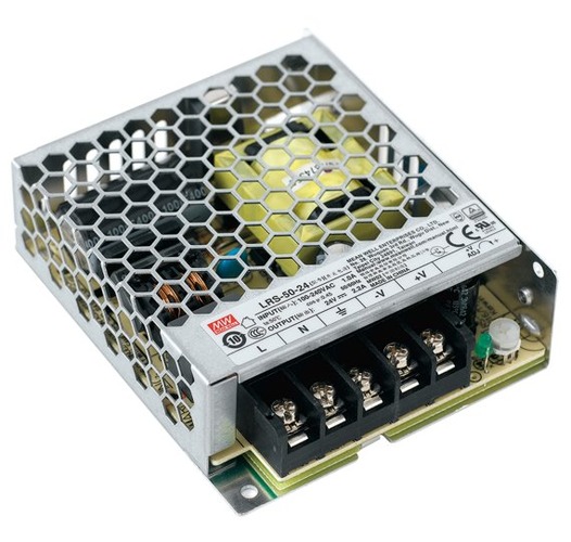 Stabilizované napětí - FAN STRIP-DRIVER24V-50W Driver MW LRS konst.napětí výstup DC 24V 2,2A 50W vstup AC85-264V DC120-373V 9,9x8,2x3 cm - FANEUROPE - foto 1