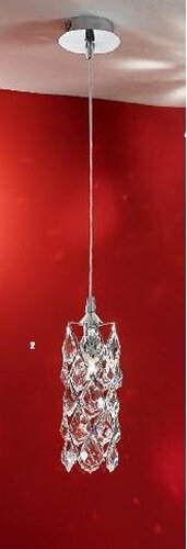 Subtilní - OR HL 6-1549/1 CHRO Závěsné svítidlo 1x40W G9 chrom/křišťál "Asfour", průměr 9cm - ORION - foto 1