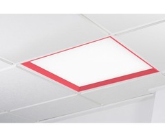 LED panely - KHL K50502.FL.MP.6K WINNER LED panel tmavě růžová 6000K mikroprisma nestmívatelné 37W čtverec - KOHL-Lighting