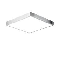 Koupelnová - FAN LED-DOMO-Q24 Koupelnové stropní svítidlo DOMO chrom, akrylát/hliník, 24 W, 2700 lm, 4000 K, IP44, 24 x 24 x 2,4 cm - FANEUROPE