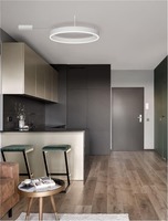 Kruhová - NV 9063602 Stropní svítidlo MOTIF LED stropní svítidlo bílý hliník 3000K IP20 40W 220-240V stmívatelné - NOVA LUCE