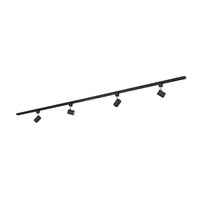 Bodová - LD 11716-18 TARIK LED lištové svítidlo ploché, spotové, černá, nastavitelné, nadčasový design 3000K - LEUCHTEN DIREKT / JUST LIGHT