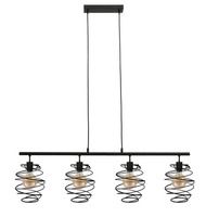 Podélná - BRI 4871-045 Závěsné svítidlo, 130 cm, max. 60 W, černá - BRILONER