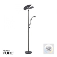 Stojací lampy - PN 678-13 PURE Mutil LED stojací lampa se čtecí lampou stmívatelné 2700-5000K antracit - PAUL NEUHAUS