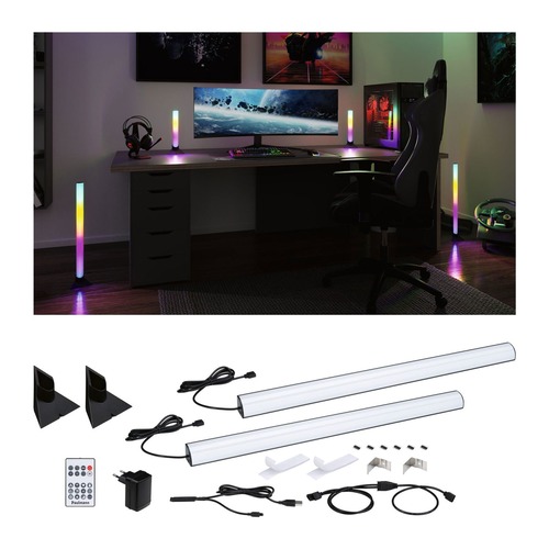 Stolní lampy dekorační - P 5175 EntertainLED set Lightbar Dynamic RGB + stojan (2ks sada) 60 cm - PAULMANN - foto 1