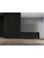 Dekorativní - NV 9695215 Závěsné svítidlo RACCIO mosazný zlatý kov a akryl LED 109W 230V 3000K IP20 stmívatelné - NOVA LUCE