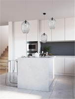 Koule - NV 9009259 Závěsné svítidlo EVLEEN matný černý kov a světle šedé sklo E27 1x12W 230V IP20 bez žárovky - NOVA LUCE