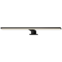 Přisazená - BRI 2194015 Dun svítidlo k zrcadlu - 10W, 1000lm, LED, 2 způsoby montáže, 50 cm, teplá bílá, černá - BRILONER