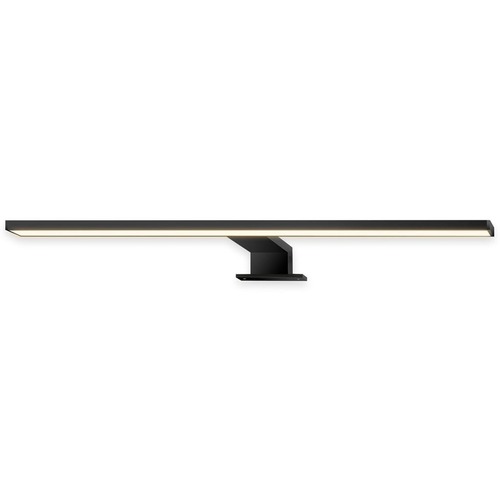 Přisazená - BRI 2194015 Dun svítidlo k zrcadlu - 10W, 1000lm, LED, 2 způsoby montáže, 50 cm, teplá bílá, černá - BRILONER - foto 1