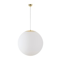 Koule - OS ADR53071 ADRIA S5 závěsné skleněné svítidlo mosaz / bílá IP40 3x25W E27 - OSMONT