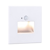 Zapuštěná - P 93133 LED vestavné svítidlo do zdi Edge Quadro hranaté se senzorem 8x8cm 1,2W 230V 2700K bílá - PAULMANN