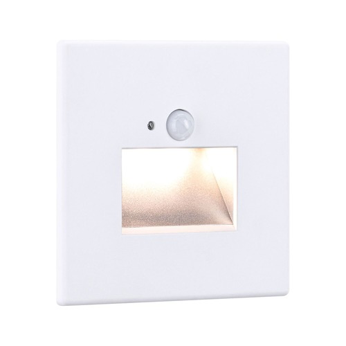 Zapuštěná - P 93133 LED vestavné svítidlo do zdi Edge Quadro hranaté se senzorem 8x8cm 1,2W 230V 2700K bílá - PAULMANN - foto 1