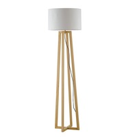 Stojací lampy - FAN I-BERRY-PT Stojací lampa Piantana Berry, dřevěná, 1 x E27, 35 x 165 cm - FANEUROPE