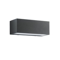 Nástěnná - FAN LED-W-TWIN-XL ANT Venkovní nástěnné svítidlo LED TWIN antracit hliník 35W 4440lm 4000K IP54 10,8x30x12 cm - FANEUROPE
