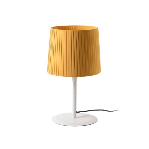 Stolní lampy dekorační - FARO 64310-39 SAMBA bílá/skládaná žlutá stolní lampa - FARO - foto 1