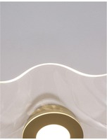 Dekorativní - NV 9054502 Stropní svítidlo SIDERNO zlatý hliník a akryl LED 31W 230V 3000K IP20 - NOVA LUCE