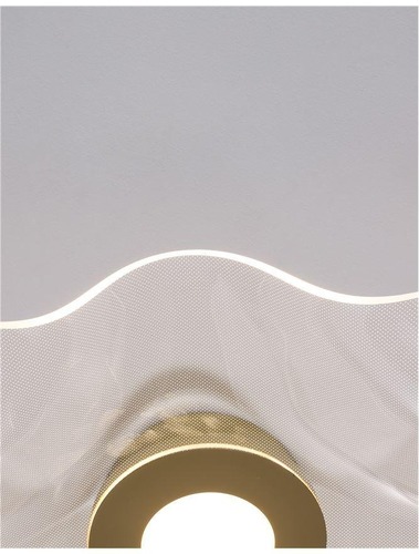 Dekorativní - NV 9054502 Stropní svítidlo SIDERNO zlatý hliník a akryl LED 31W 230V 3000K IP20 - NOVA LUCE - foto 1