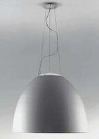 Polokoule - AR A244010 Závěsné svítidlo NUR MINI 1x160W přírodní hliník průměr 36cm - ARTEMIDE