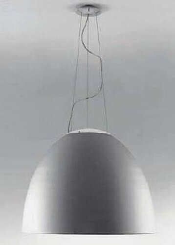 Polokoule - AR A244010 Závěsné svítidlo NUR MINI 1x160W přírodní hliník průměr 36cm - ARTEMIDE - foto 1