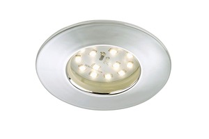 Kruhová - BRI 7204-018 LED vestavné svítidlo, pr. 7,5 cm, chrom - BRILONER