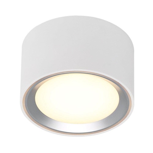 Kruhová - NOR 47540132 Přisazené downlight svítidlo Fallon 1x8,5W LED bílá kartáč. ocel - NORDLUX - foto 1