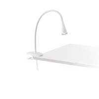 Stolní lampy s klipem - FARO 52059 LENA bílá stolní lampa s klipem - FARO