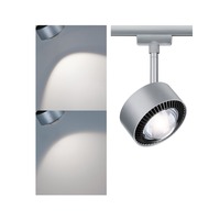 Svítidla - P 96810 URail LED lištový spot Aldan spot 8W 4000K stmívatelné 230V matný chrom/černá - PAULMANN