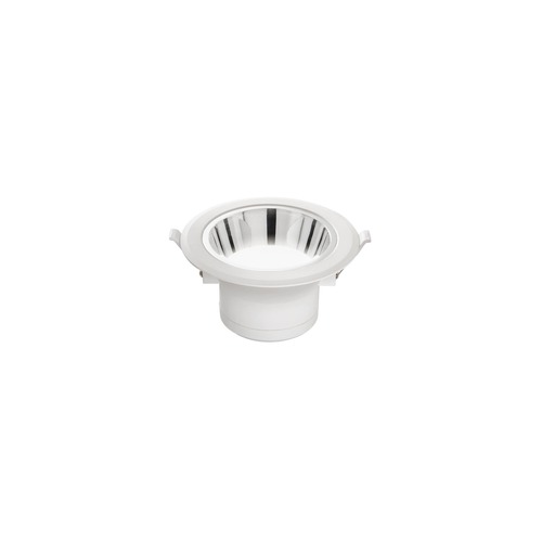 Kruhová - FAN INC-MACK-15C Zápustné svítidlo LED Mack, bílé/chrom, polykarbonát, 15 W, 1650 lm, 3000 K, 15 x 15 x 8,1 cm - FANEUROPE - foto 1