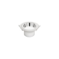 Kruhová - FAN INC-MACK-15C Zápustné svítidlo LED Mack, bílé/chrom, polykarbonát, 15 W, 1650 lm, 3000 K, 15 x 15 x 8,1 cm - FANEUROPE